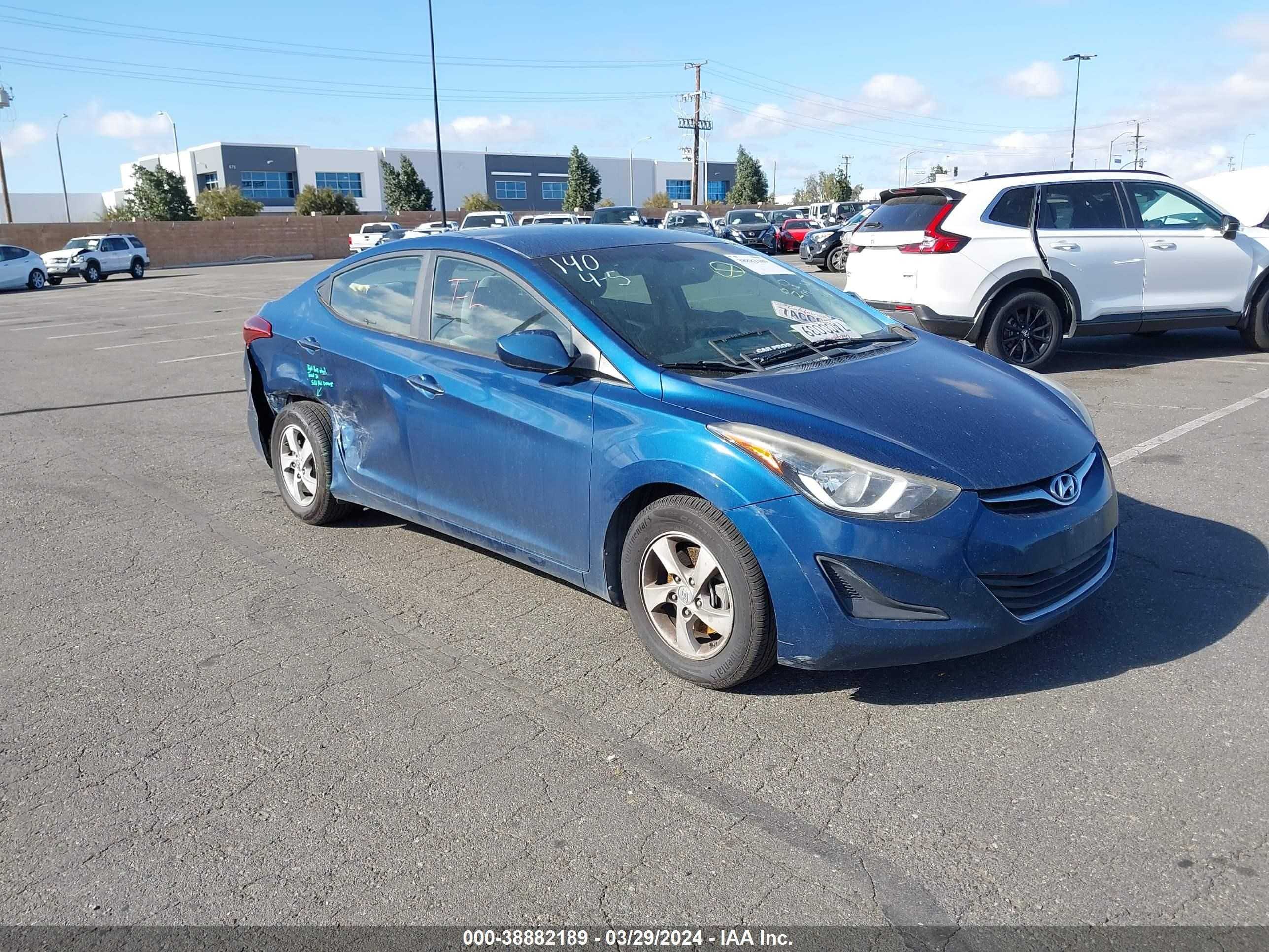 HYUNDAI ELANTRA 2014 kmhdh4ae8eu200714