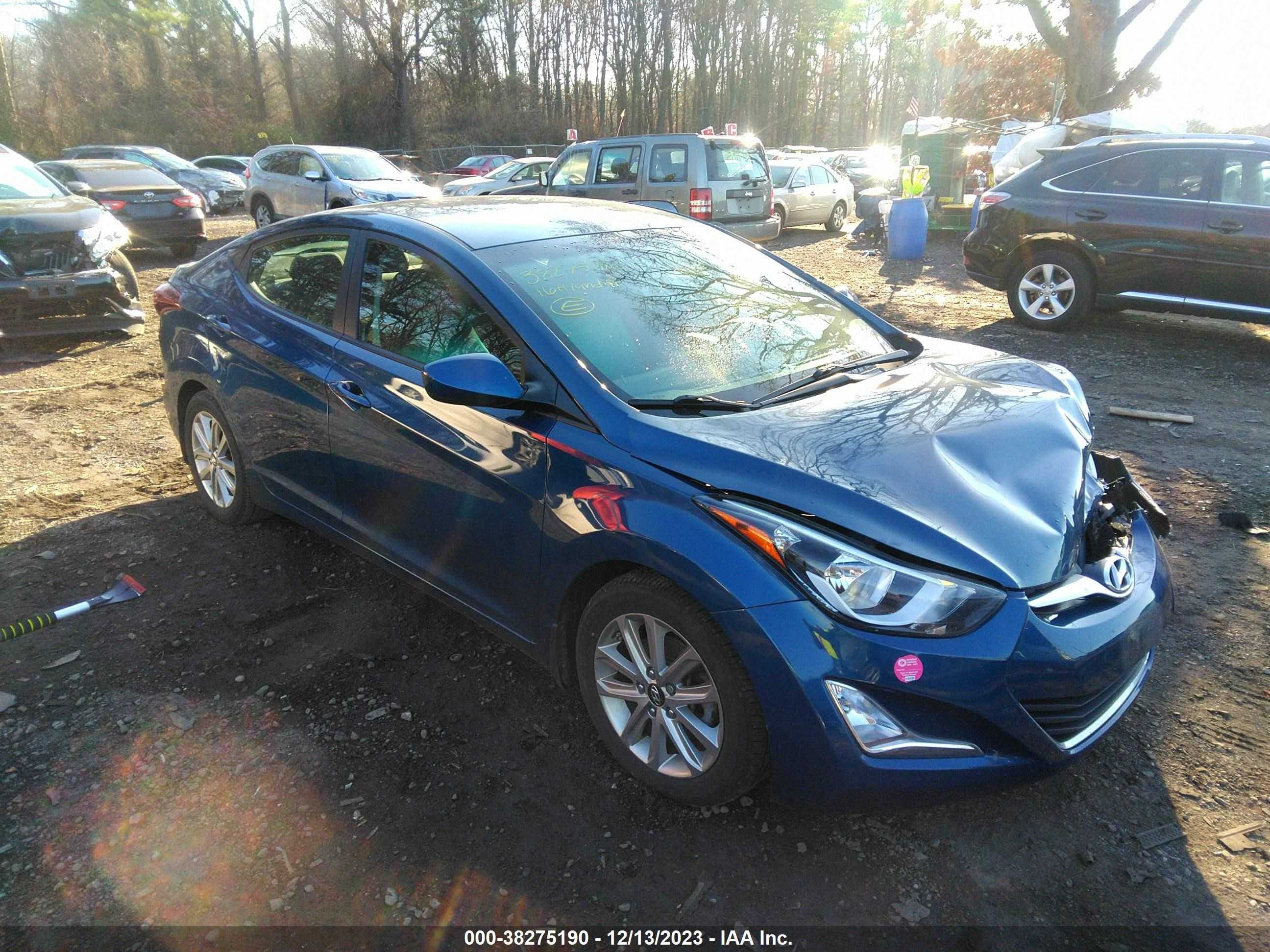 HYUNDAI ELANTRA 2016 kmhdh4ae8gu503365