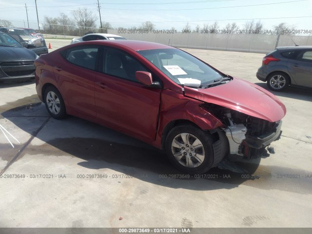 HYUNDAI ELANTRA 2016 kmhdh4ae8gu511451