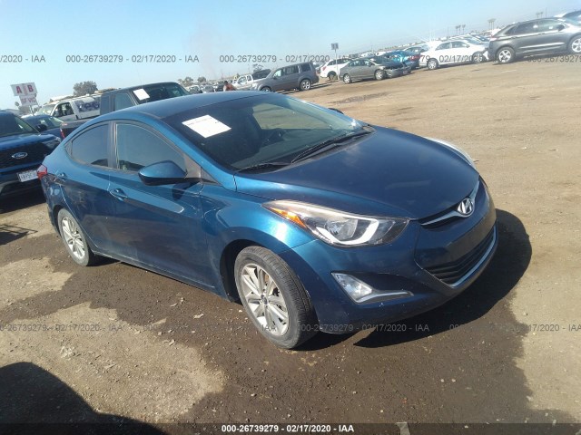 HYUNDAI ELANTRA 2014 kmhdh4ae9eu155198