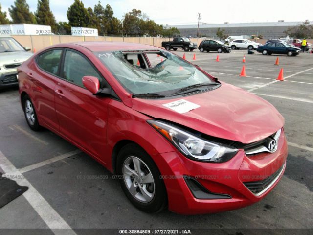 HYUNDAI ELANTRA 2014 kmhdh4ae9eu200687