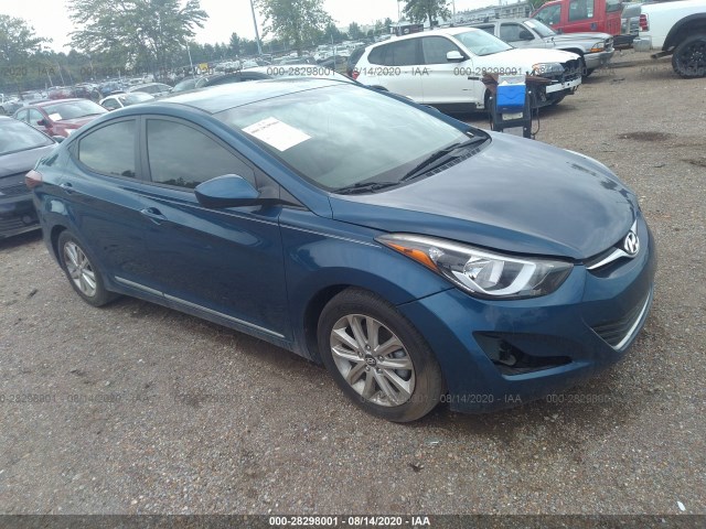 HYUNDAI ELANTRA 2014 kmhdh4ae9eu202911