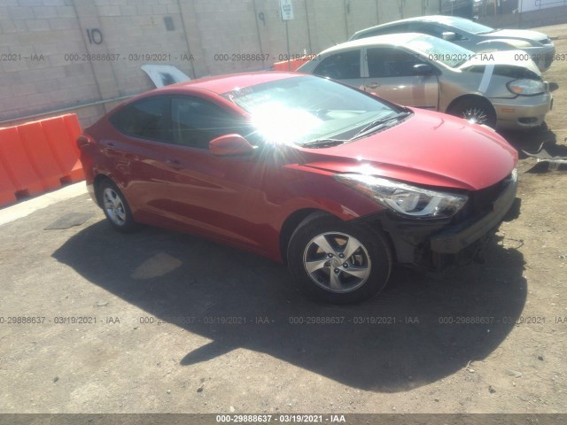 HYUNDAI ELANTRA 2015 kmhdh4ae9fu223839