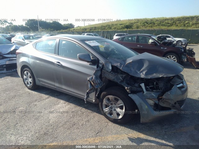 HYUNDAI ELANTRA 2016 kmhdh4ae9gu632599