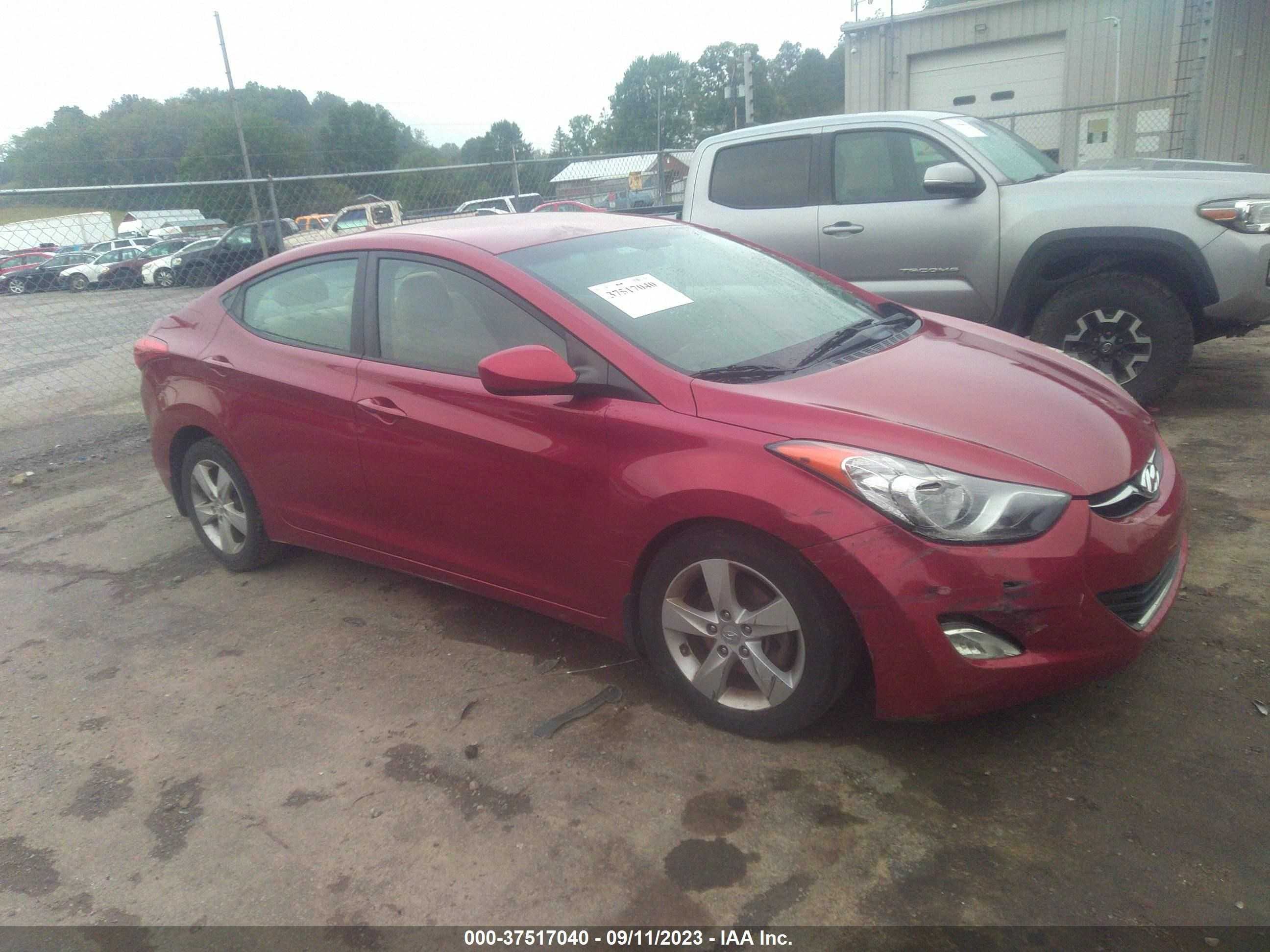 HYUNDAI ELANTRA 2013 kmhdh4aexdu523290