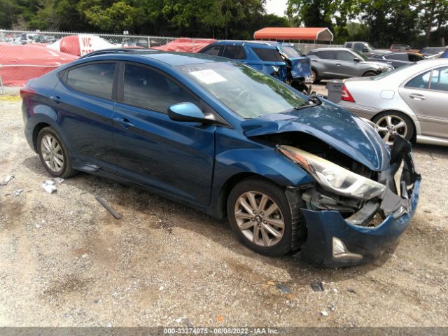 HYUNDAI ELANTRA 2014 kmhdh4aexeu048631