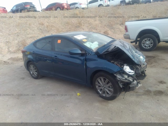 HYUNDAI ELANTRA 2014 kmhdh4aexeu058785