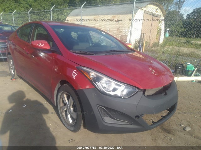 HYUNDAI ELANTRA 2014 kmhdh4aexeu084934