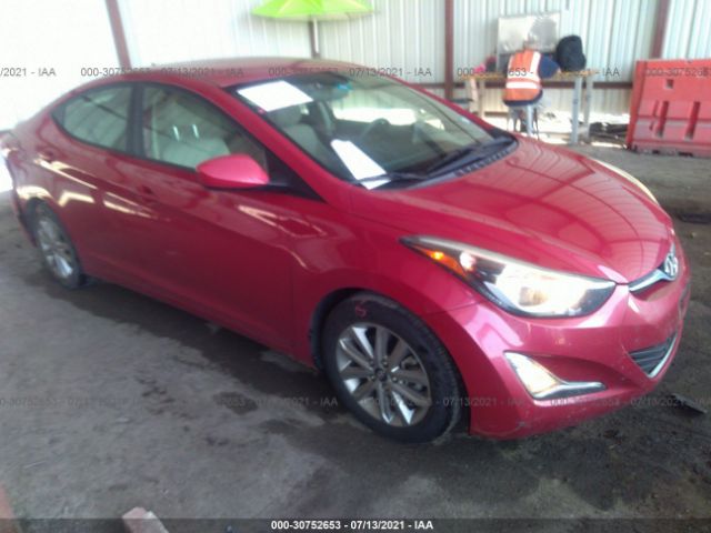 HYUNDAI ELANTRA 2014 kmhdh4aexeu086540