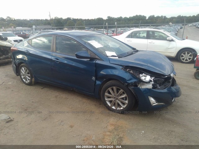 HYUNDAI ELANTRA 2014 kmhdh4aexeu099708