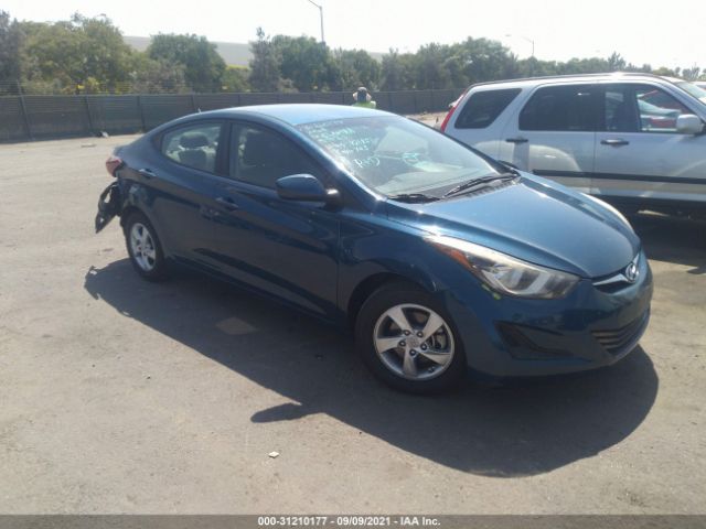 HYUNDAI ELANTRA 2014 kmhdh4aexeu155744