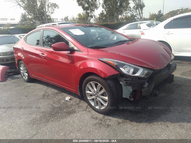 HYUNDAI ELANTRA 2014 kmhdh4aexeu166906