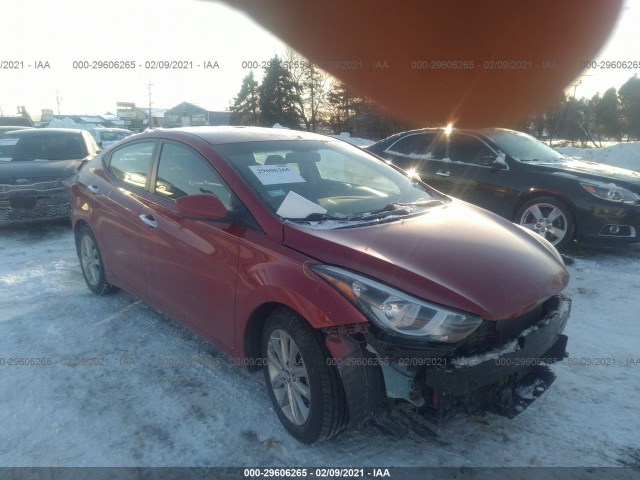 HYUNDAI ELANTRA 2015 kmhdh4aexfu277599