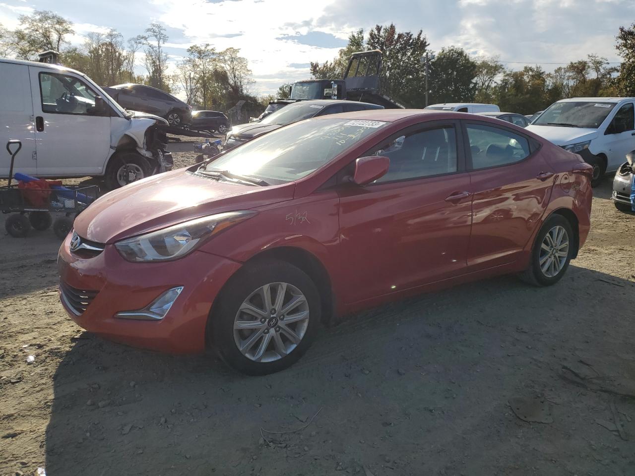 HYUNDAI ELANTRA 2015 kmhdh4aexfu411737