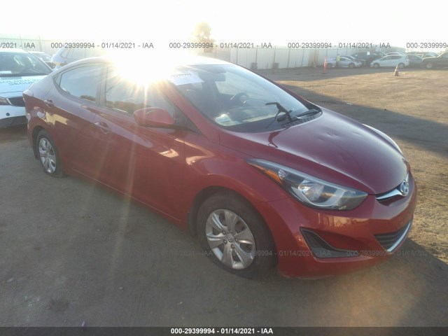 HYUNDAI ELANTRA 2016 kmhdh4aexgu483071