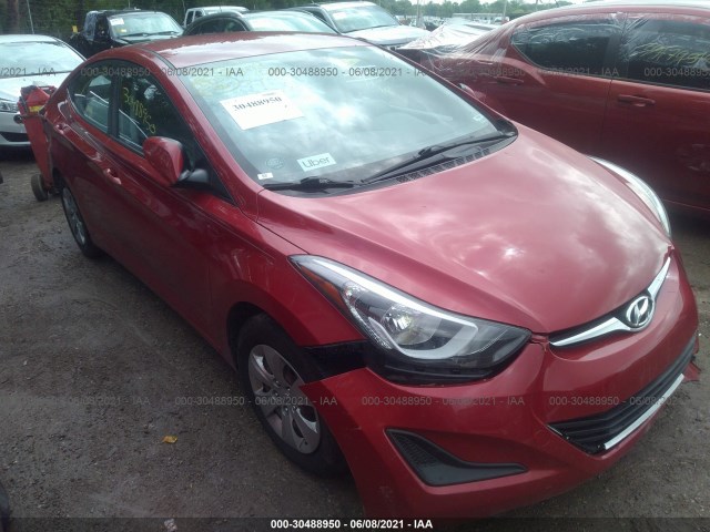 HYUNDAI ELANTRA 2016 kmhdh4aexgu517395