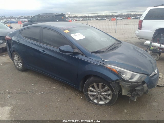 HYUNDAI ELANTRA 2016 kmhdh4aexgu601491