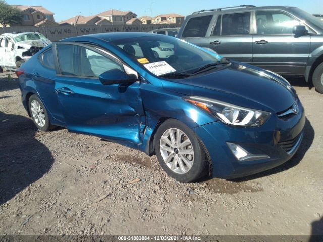 HYUNDAI ELANTRA 2016 kmhdh4aexgu601524