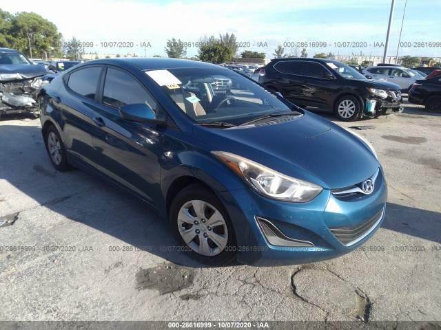 HYUNDAI ELANTRA 2016 kmhdh4aexgu619022