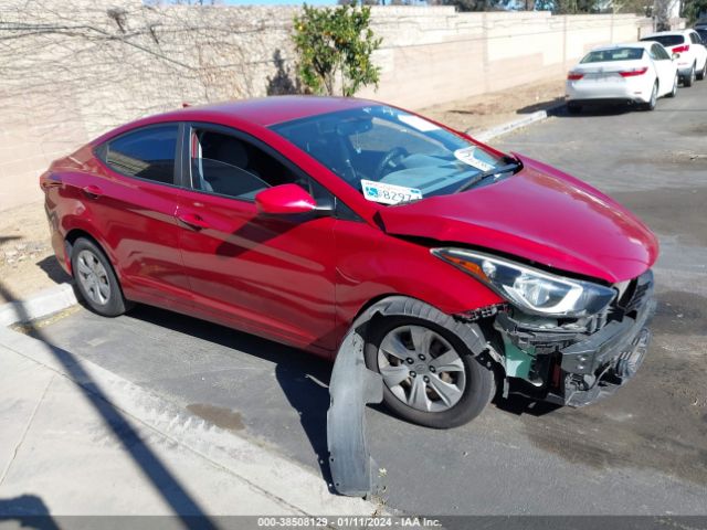 HYUNDAI ELANTRA 2016 kmhdh4aexgu625046