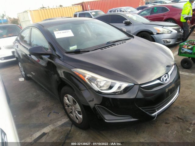 HYUNDAI ELANTRA 2016 kmhdh4aexgu636998