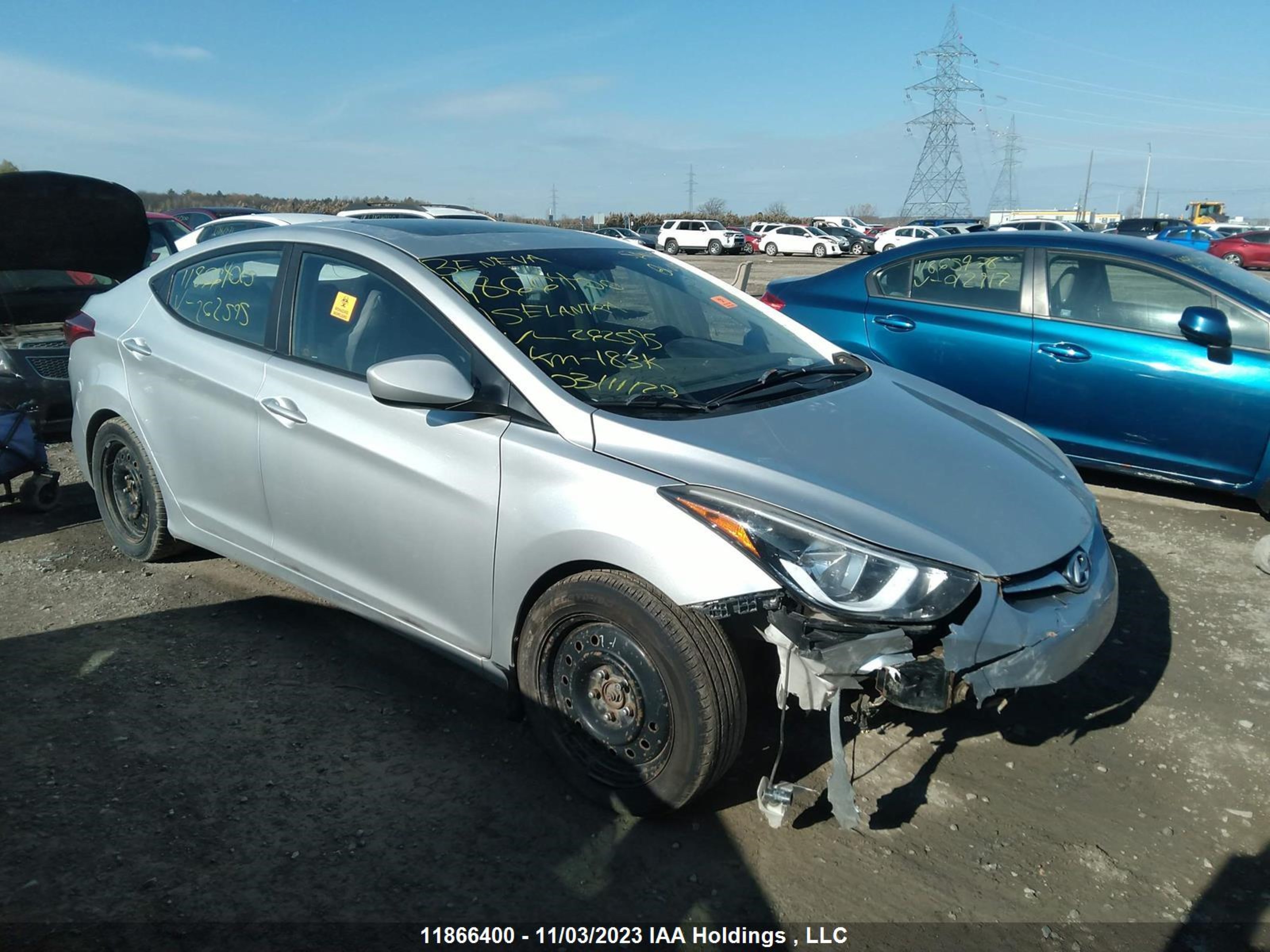 HYUNDAI ELANTRA 2015 kmhdh4ah1fu262595