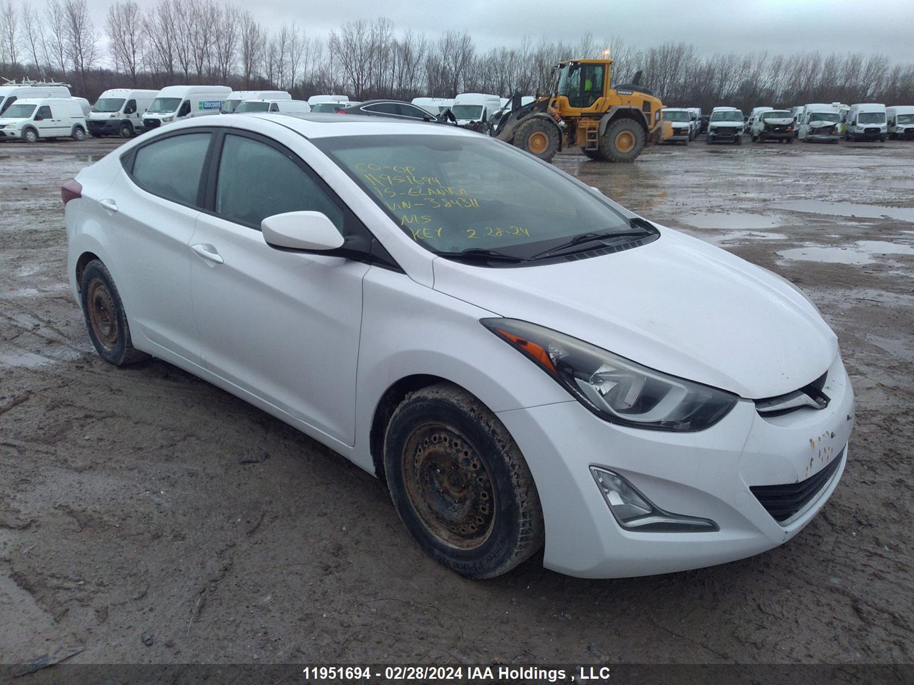 HYUNDAI ELANTRA 2015 kmhdh4ah1fu384311