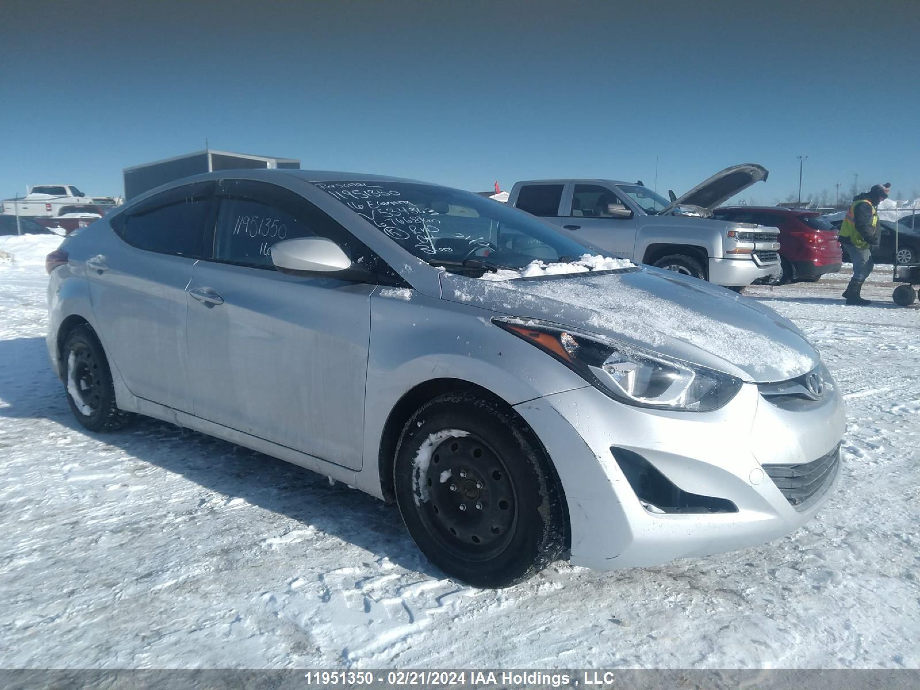 HYUNDAI ELANTRA 2016 kmhdh4ah2gu534363