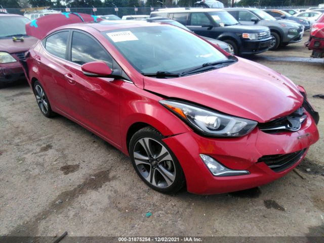 HYUNDAI ELANTRA 2014 kmhdh4ah4eu124807