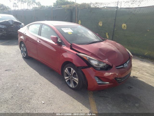 HYUNDAI ELANTRA 2014 kmhdh4ah5eu081952