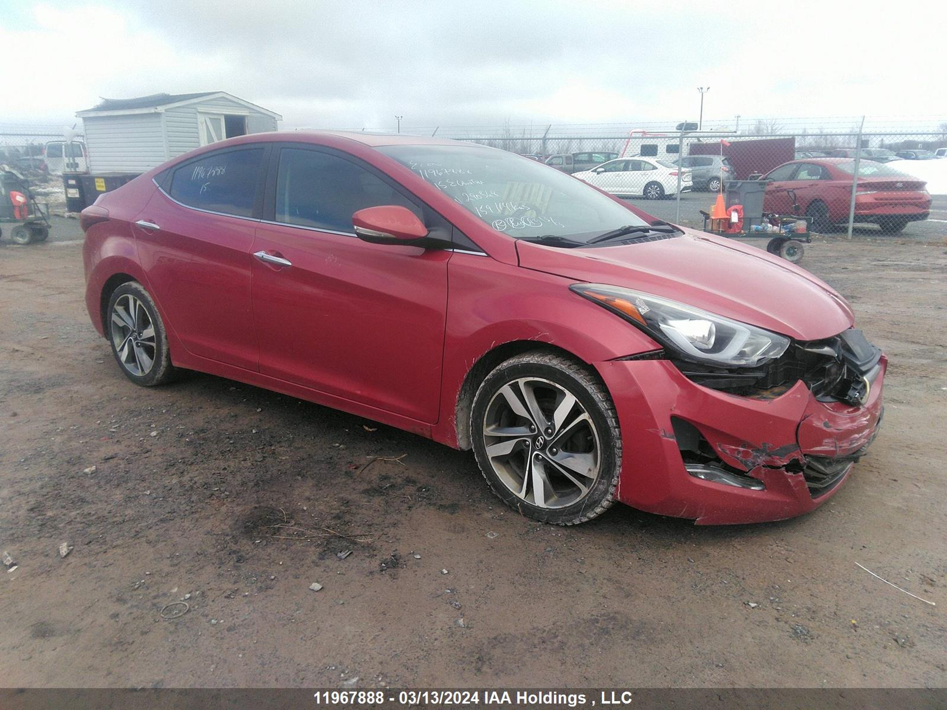 HYUNDAI ELANTRA 2015 kmhdh4ah6fu290568