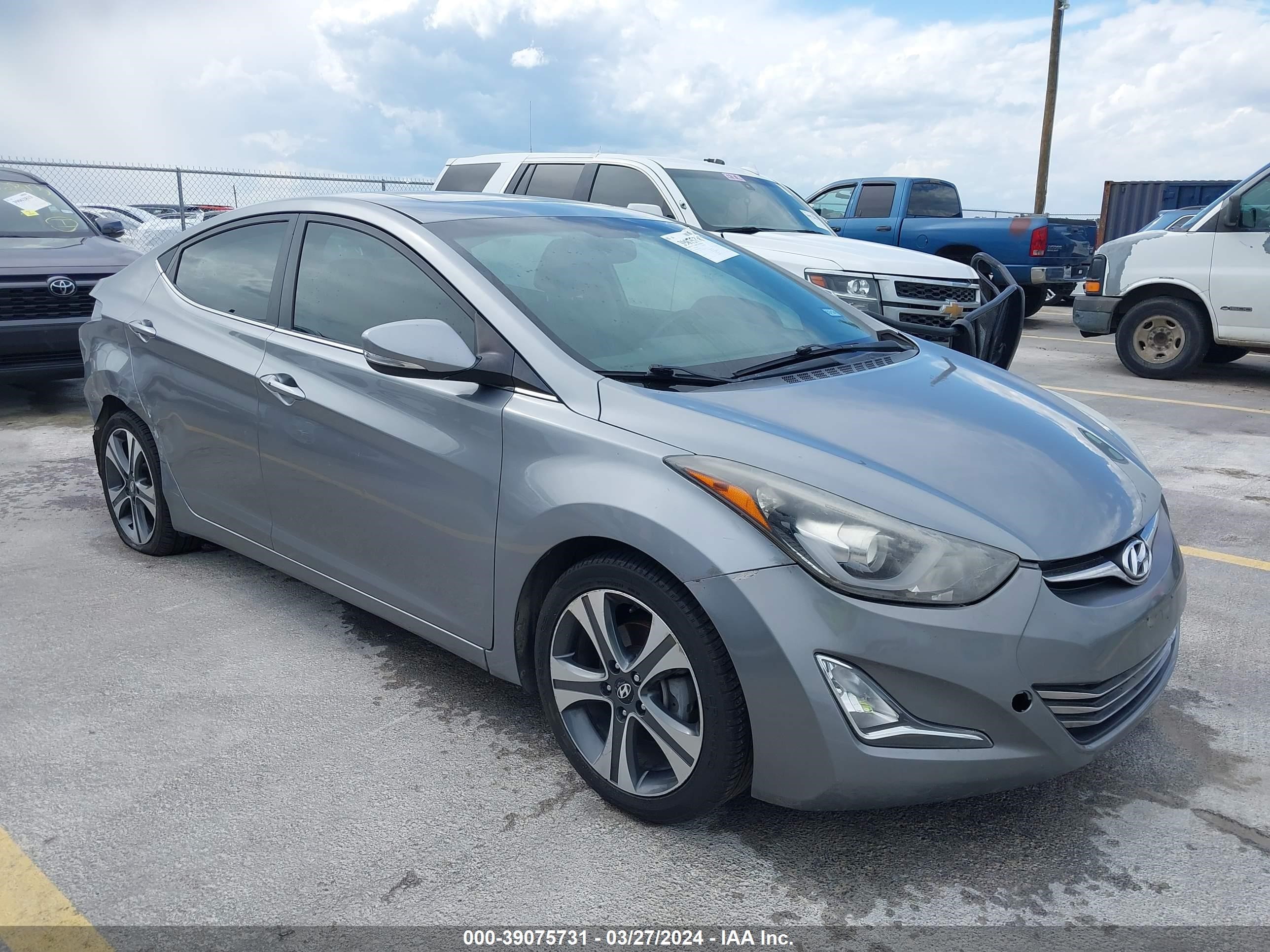 HYUNDAI ELANTRA 2014 kmhdh4ah7eu169126