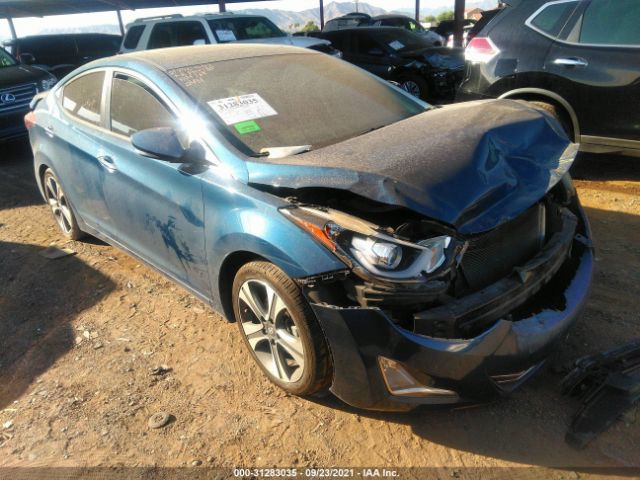 HYUNDAI ELANTRA 2014 kmhdh4ah8eu152481