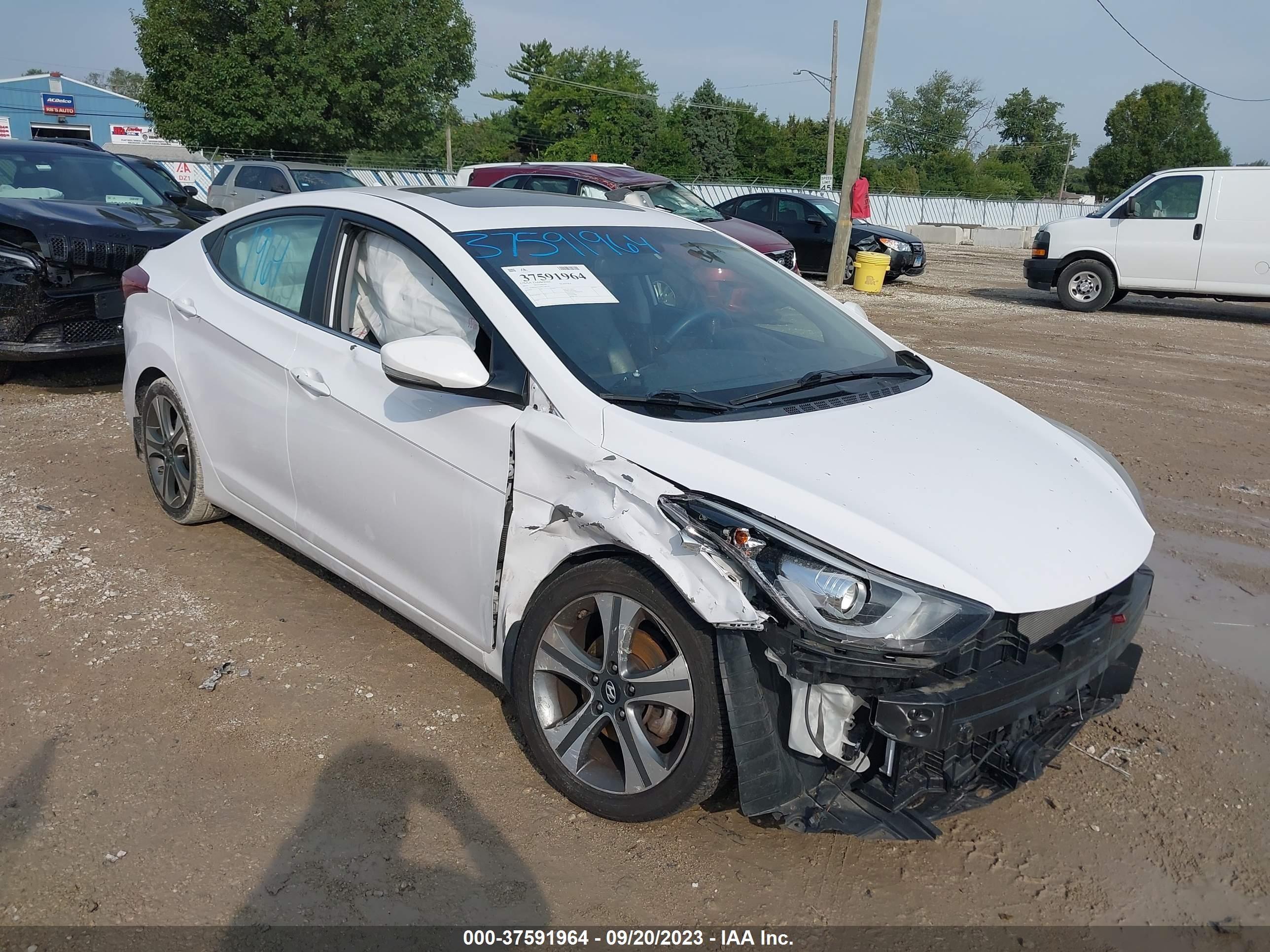 HYUNDAI ELANTRA 2015 kmhdh4ah9fu380247