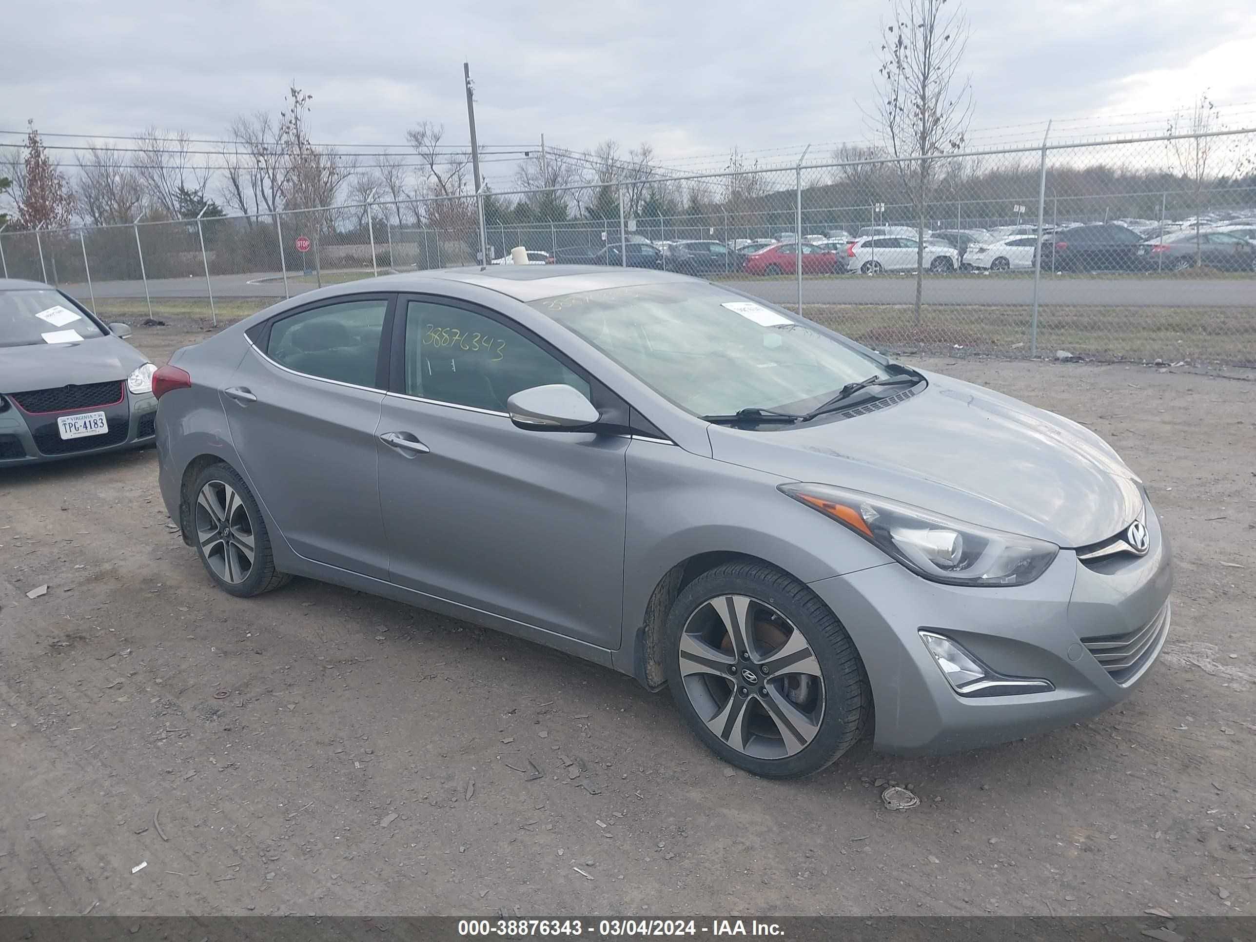 HYUNDAI ELANTRA 2015 kmhdh4ahxfu322647