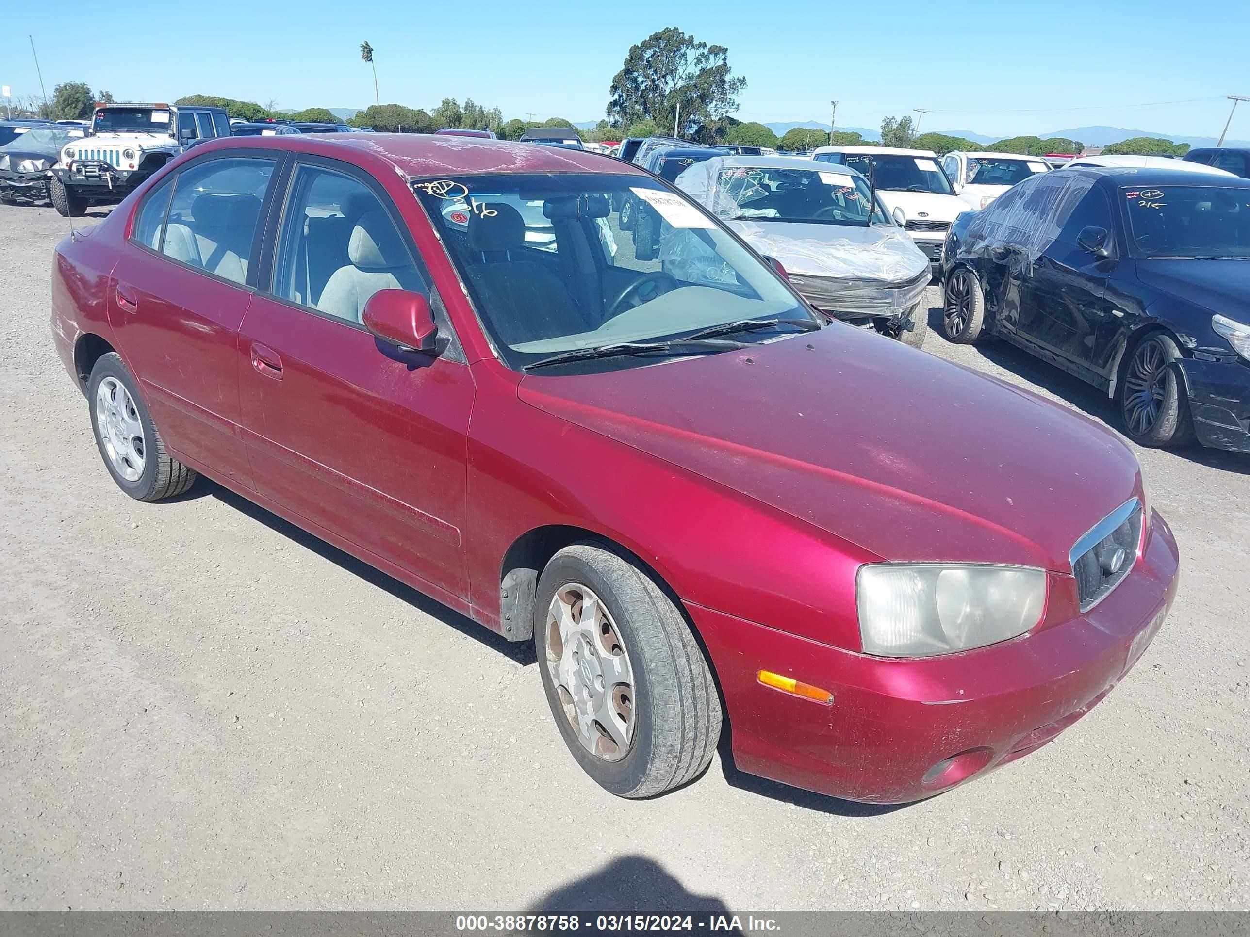 HYUNDAI ELANTRA 2003 kmhdn45d03u567355