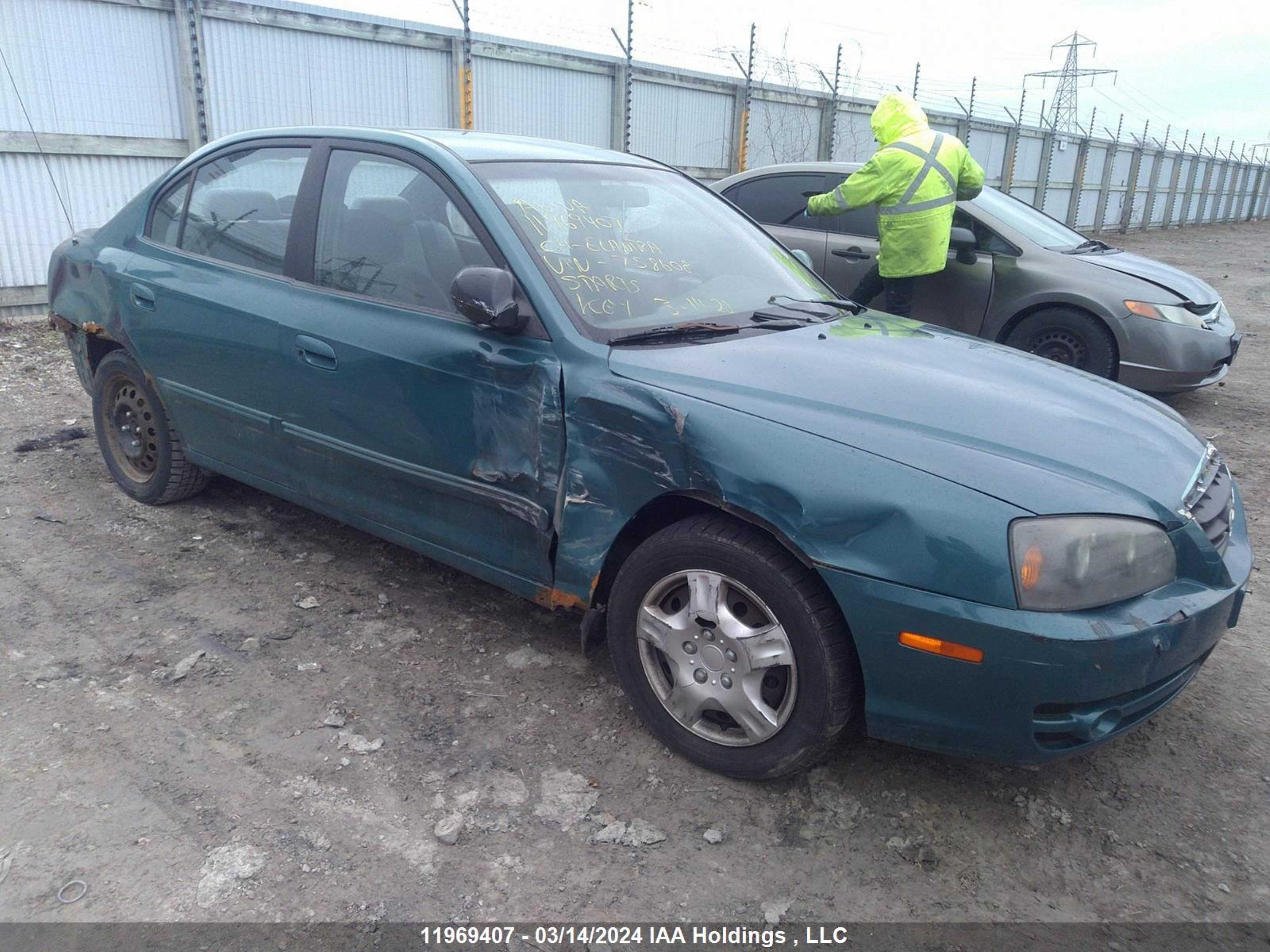 HYUNDAI ELANTRA 2004 kmhdn45d34u758608