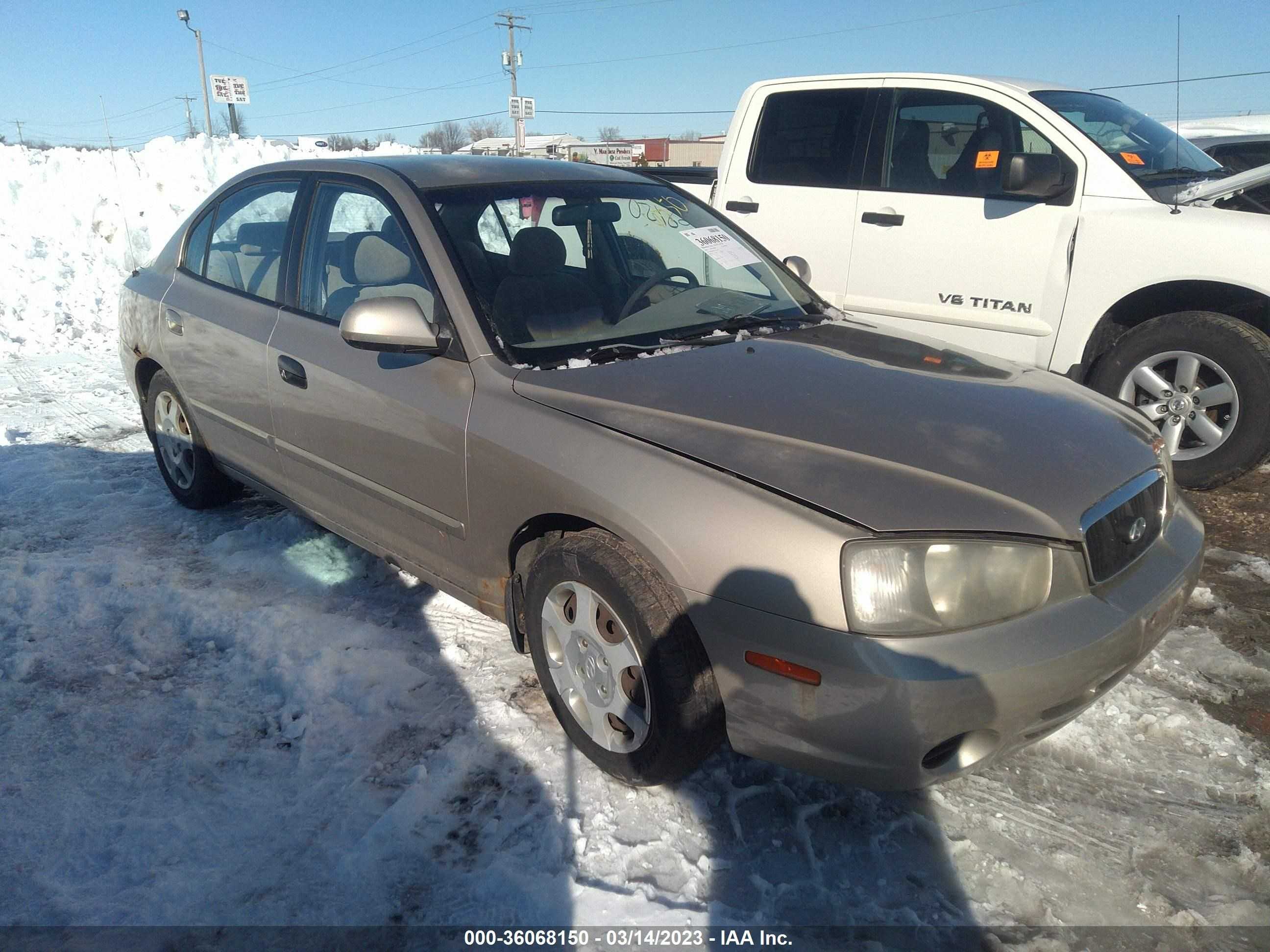 HYUNDAI ELANTRA 2003 kmhdn45d53u559977