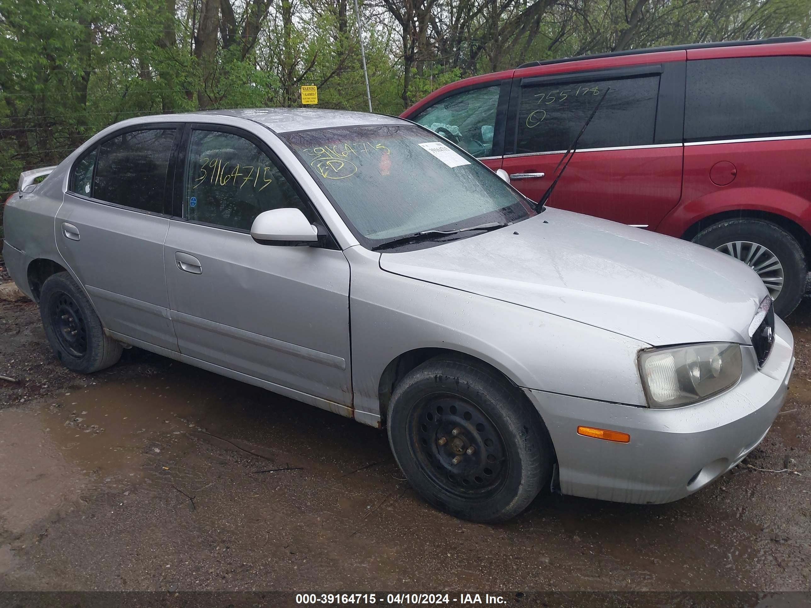 HYUNDAI ELANTRA 2003 kmhdn45d83u675643