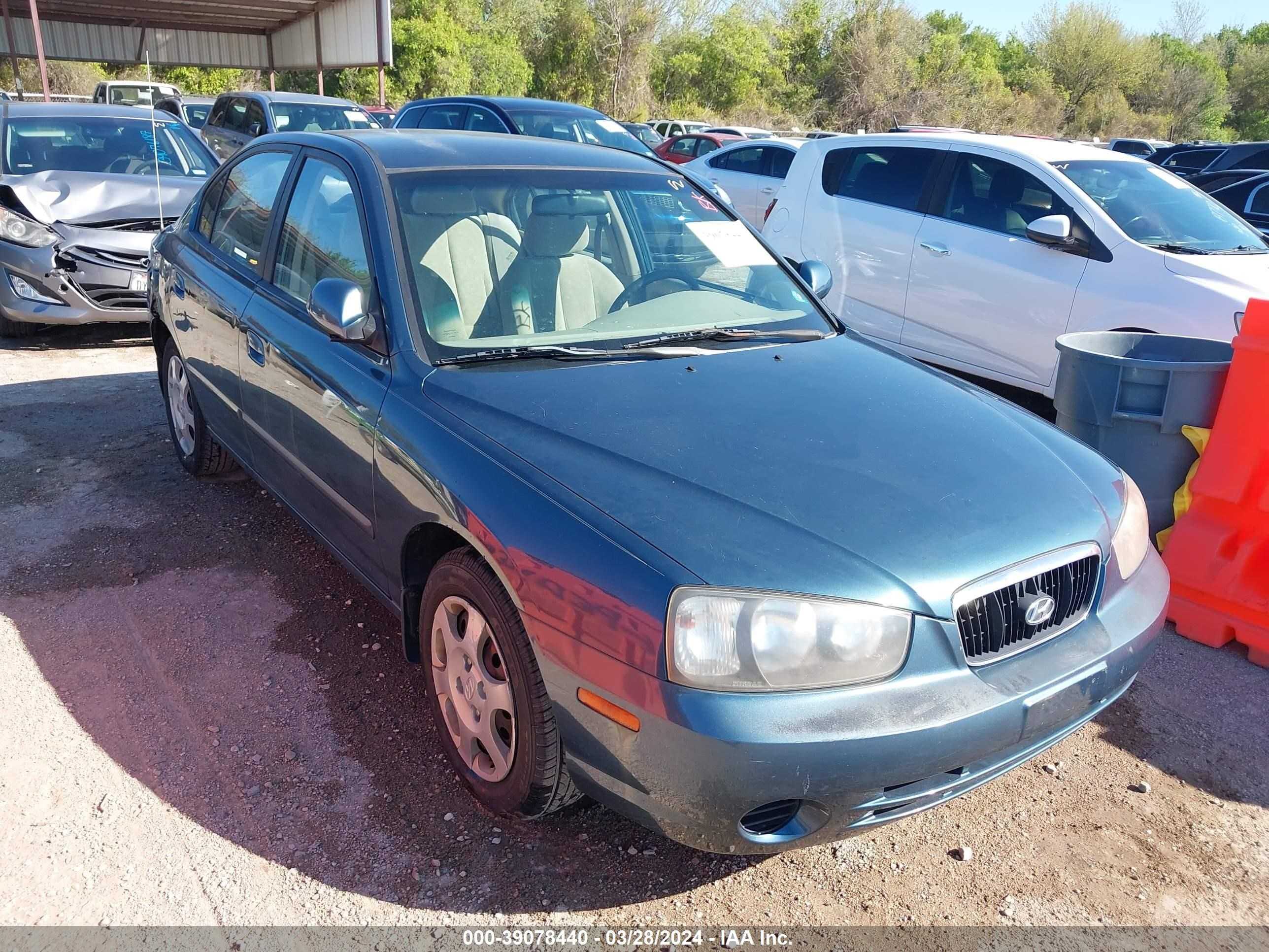 HYUNDAI ELANTRA 2003 kmhdn45dx3u541510