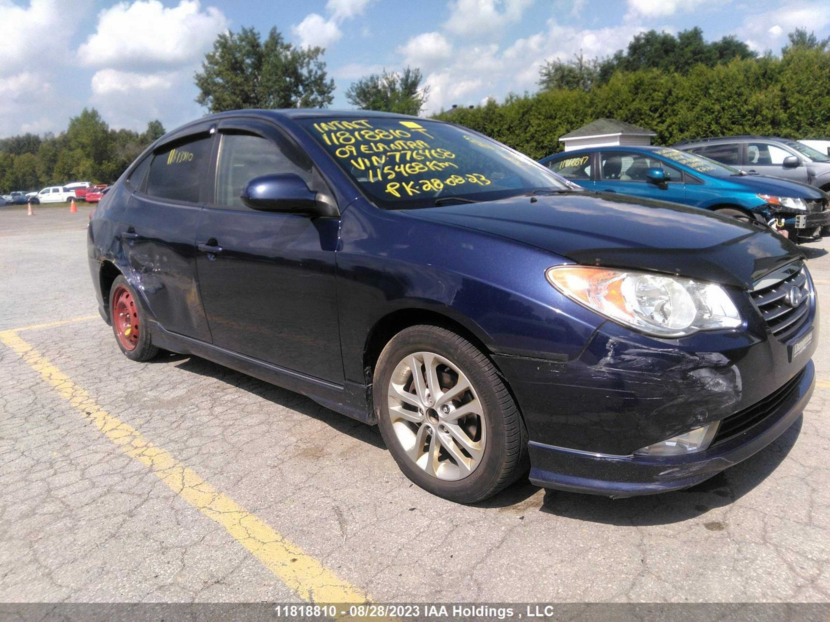 HYUNDAI ELANTRA 2009 kmhdu45d19u776468