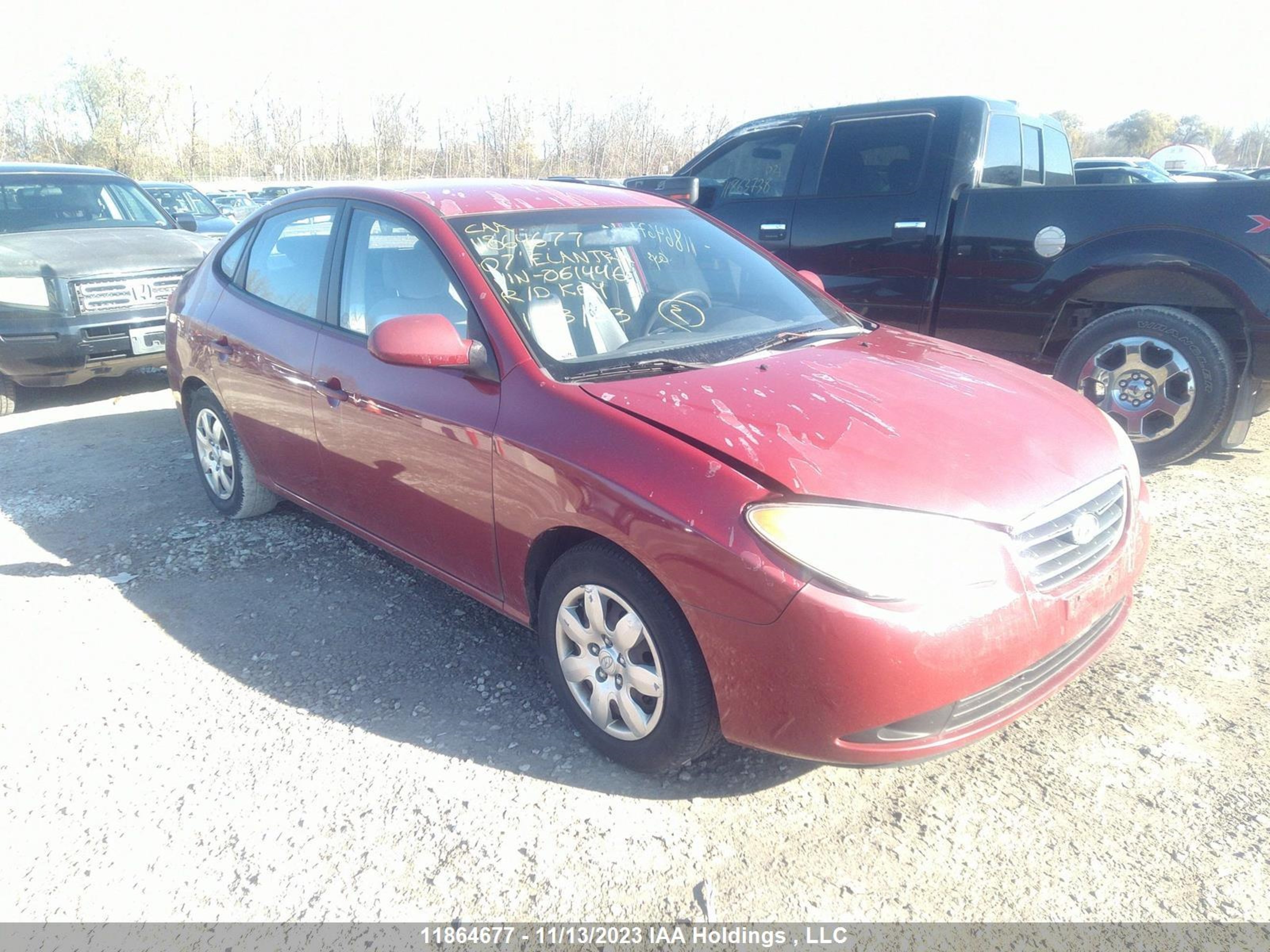 HYUNDAI ELANTRA 2007 kmhdu45d37u061446