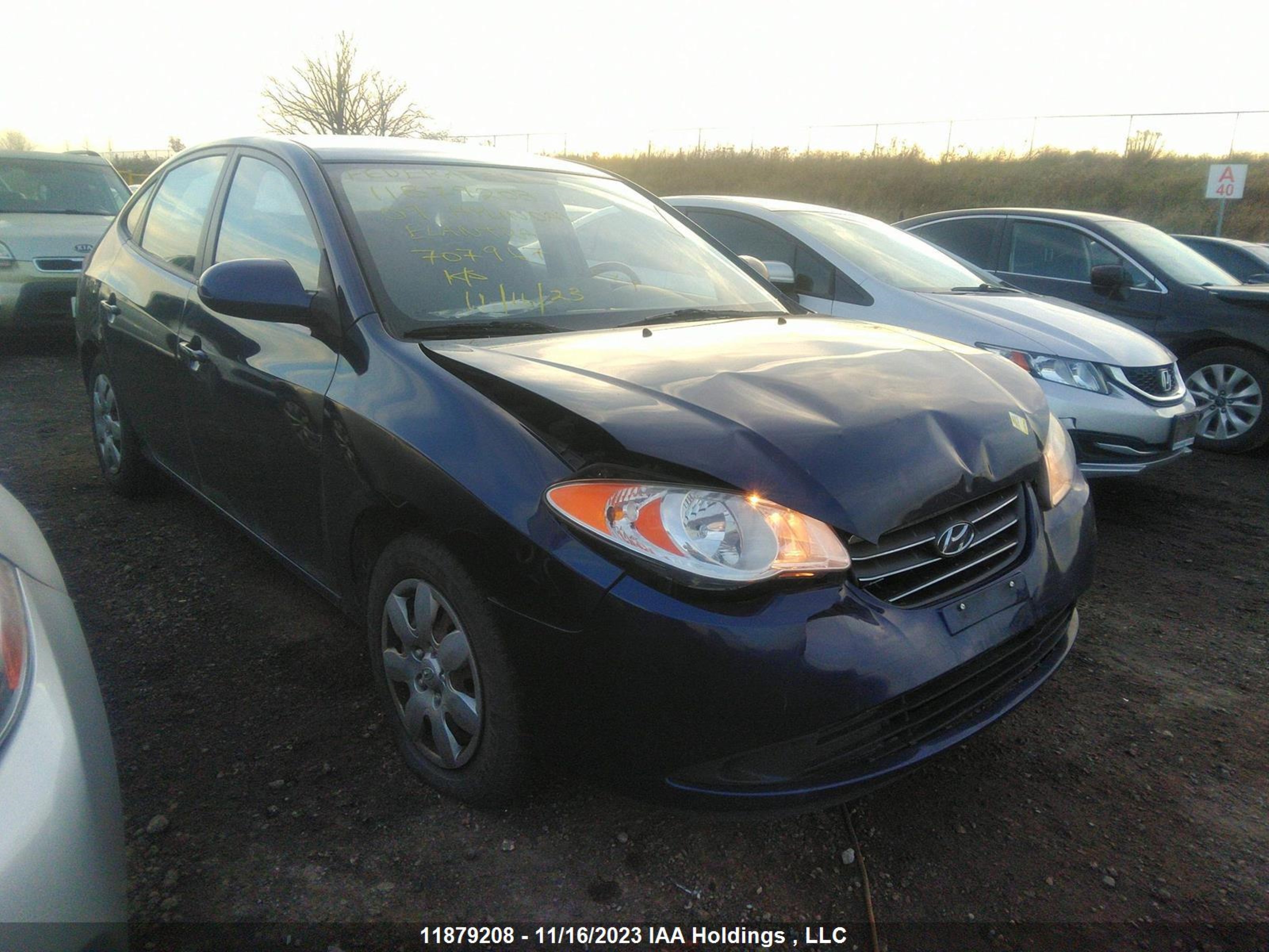 HYUNDAI ELANTRA 2009 kmhdu45d49u707967