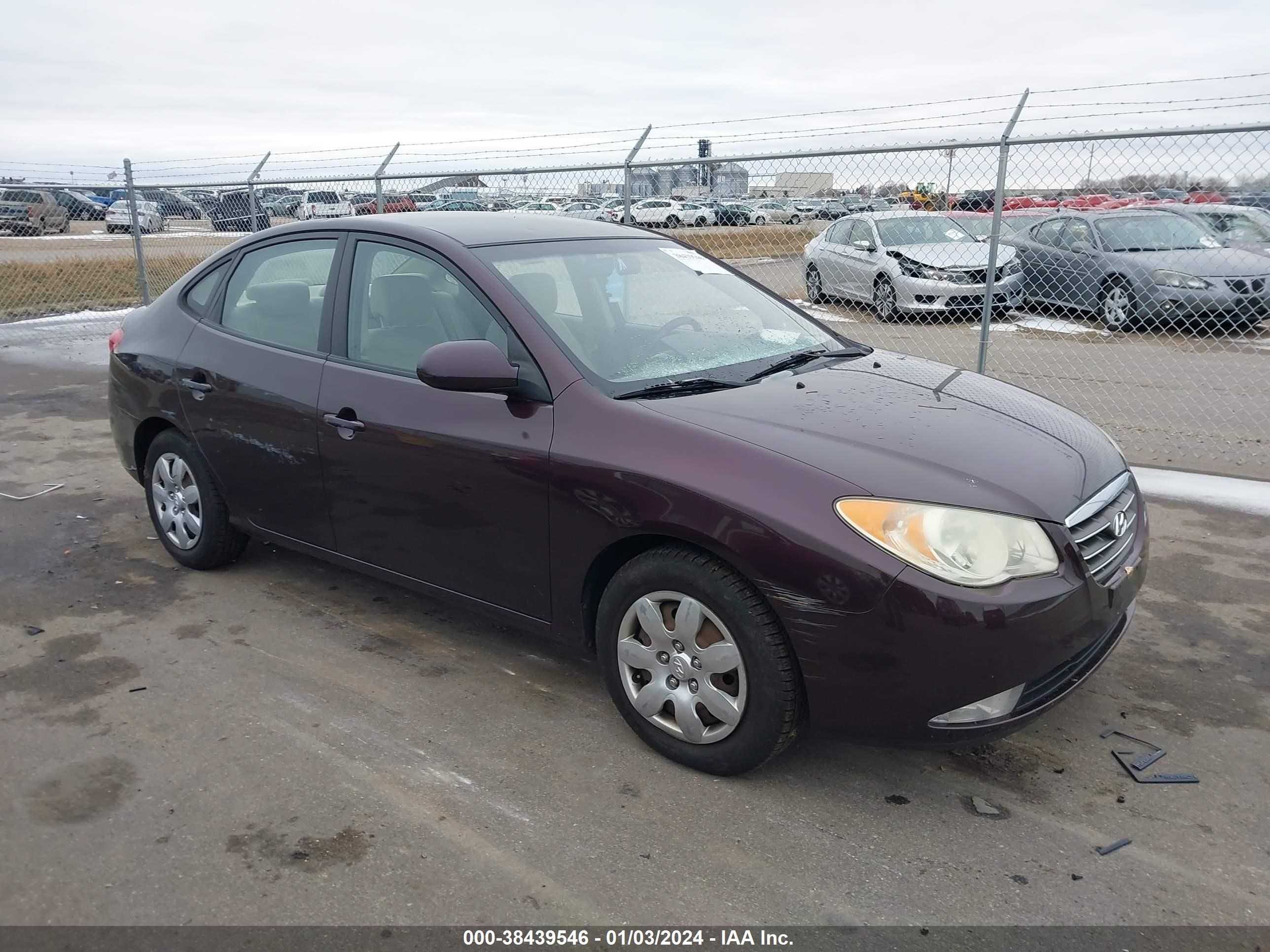 HYUNDAI ELANTRA 2008 kmhdu46d58u545537