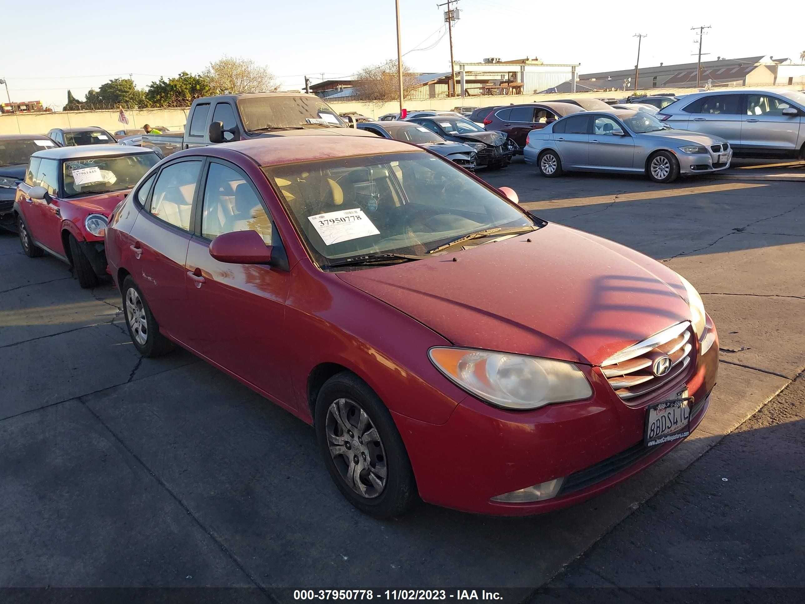 HYUNDAI ELANTRA 2010 kmhdu4ad0au061790