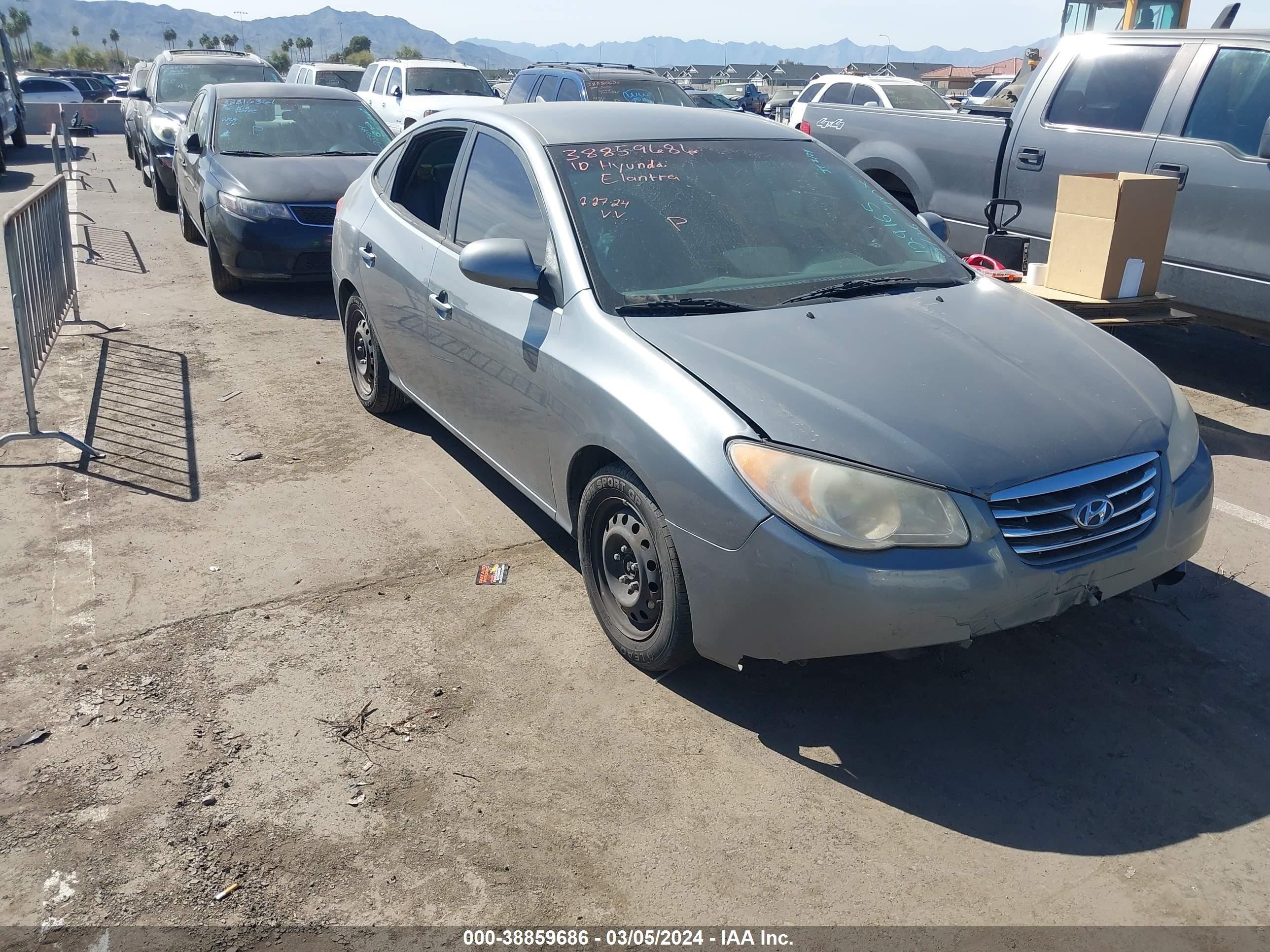 HYUNDAI ELANTRA 2010 kmhdu4ad0au129165