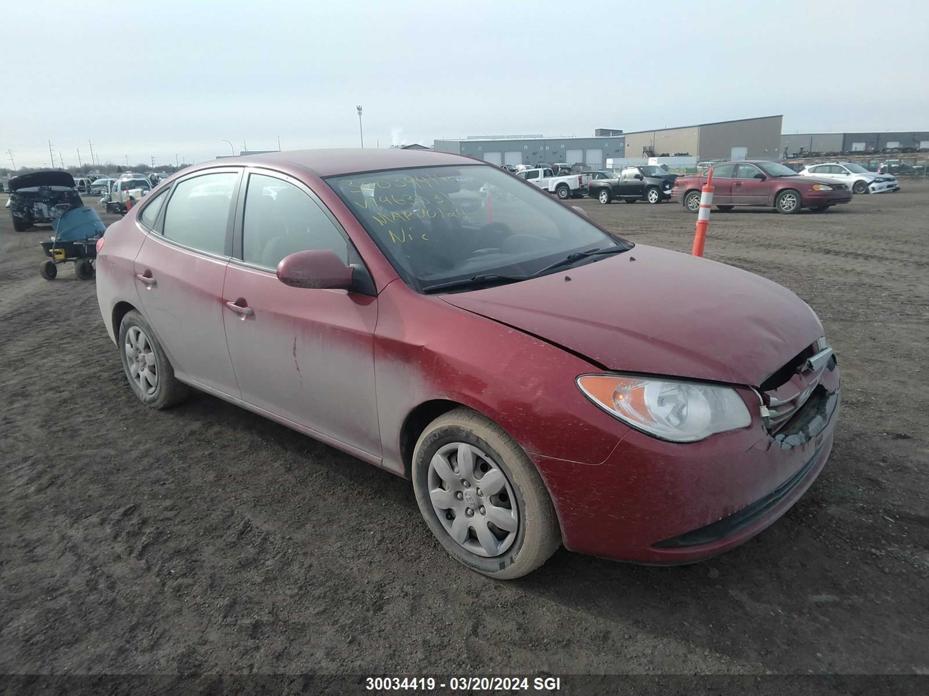 HYUNDAI ELANTRA 2010 kmhdu4bd7au963531