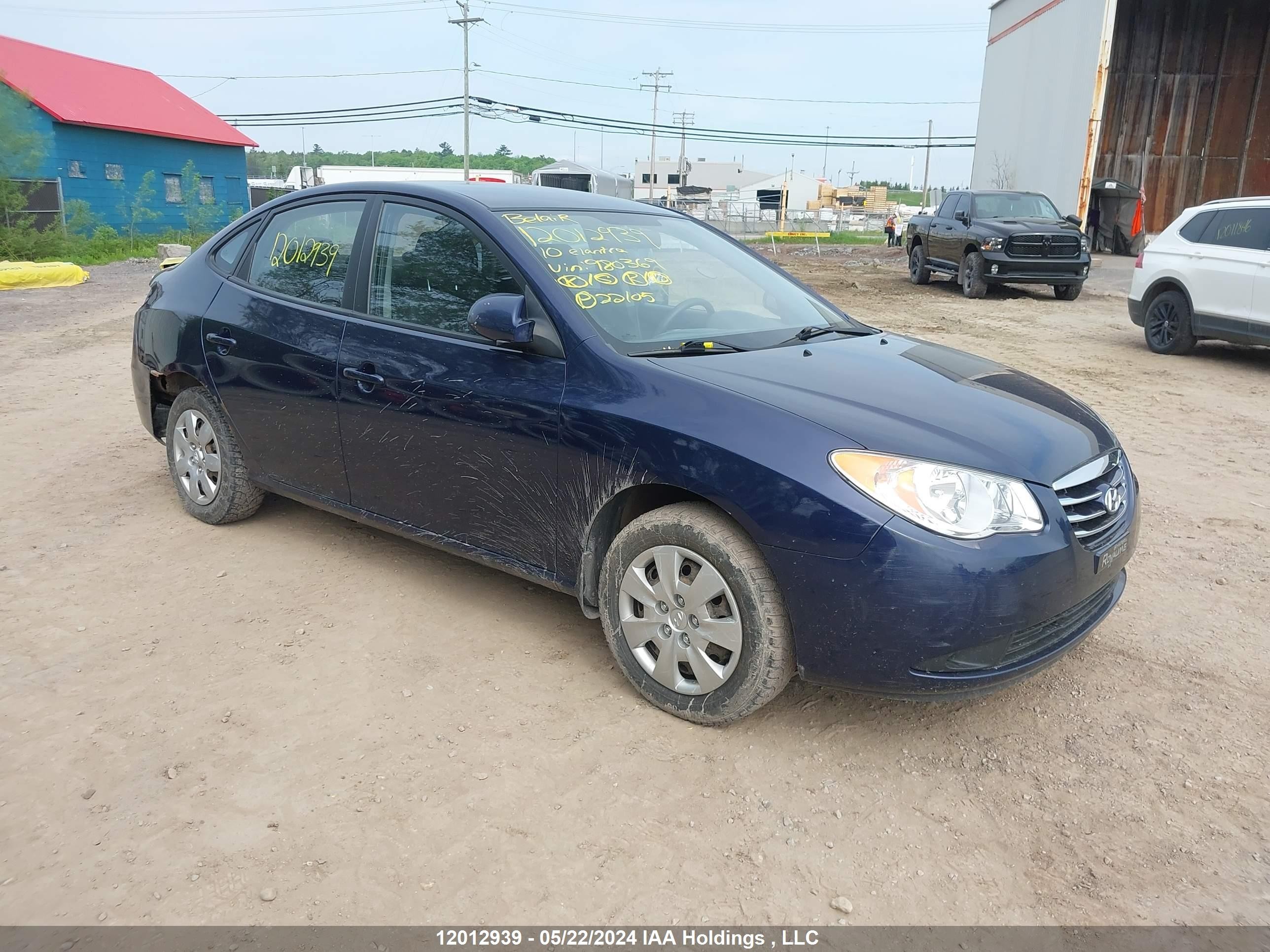 HYUNDAI ELANTRA 2010 kmhdu4bdxau980369