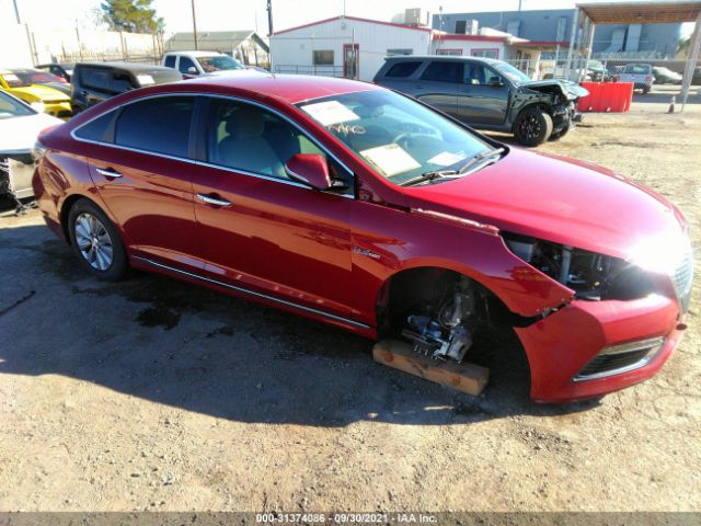 HYUNDAI SONATA HYBRID 2016 kmhe24l12ga033481