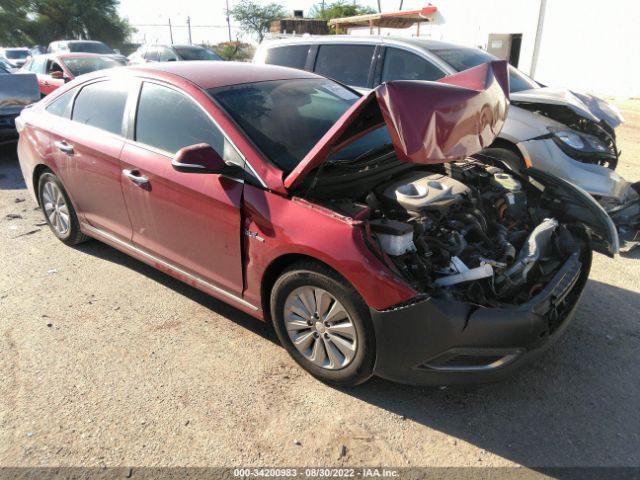 HYUNDAI SONATA HYBRID 2016 kmhe24l14ga011692